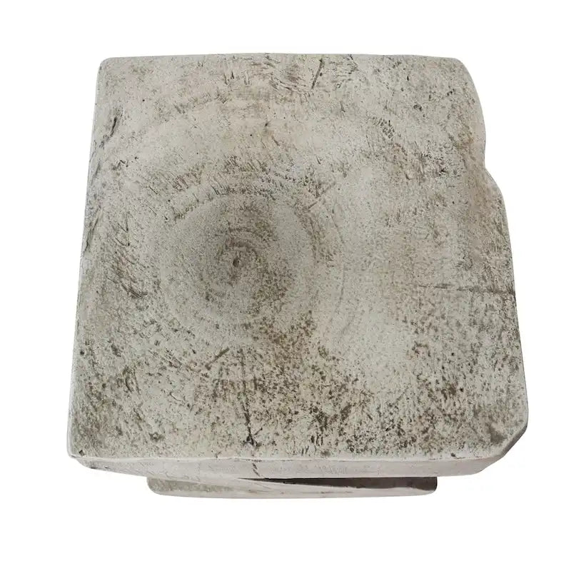 Table d'appoint en béton sculptural – Gris clair