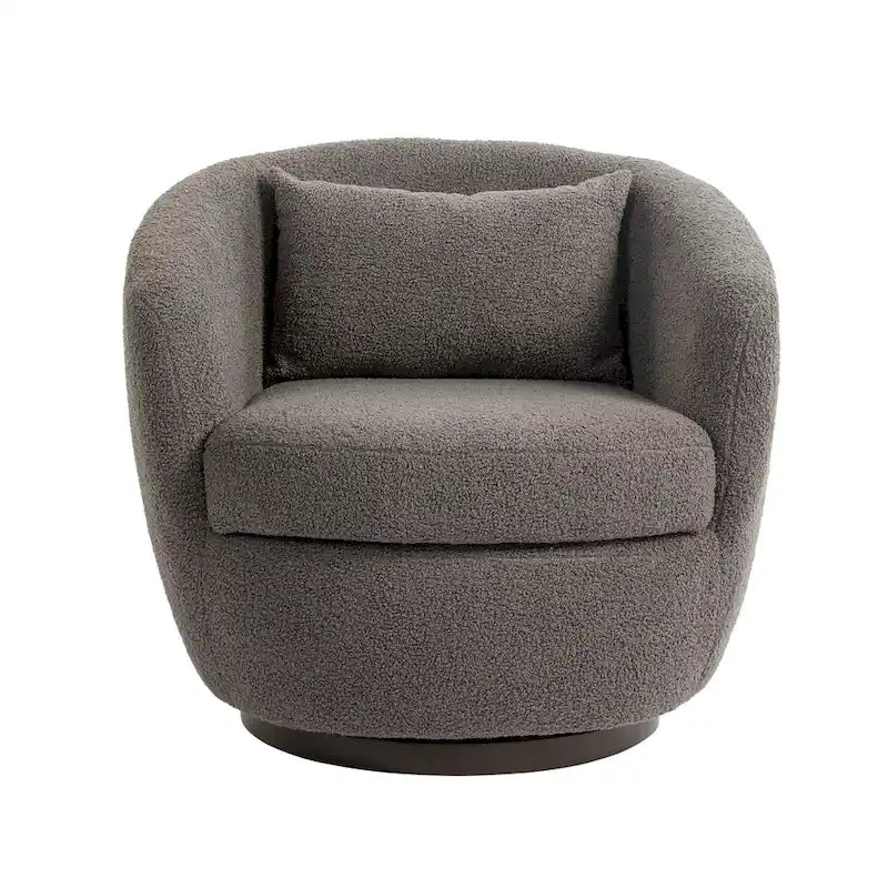 Fauteuil pivotant avec rangement intégré – Gris