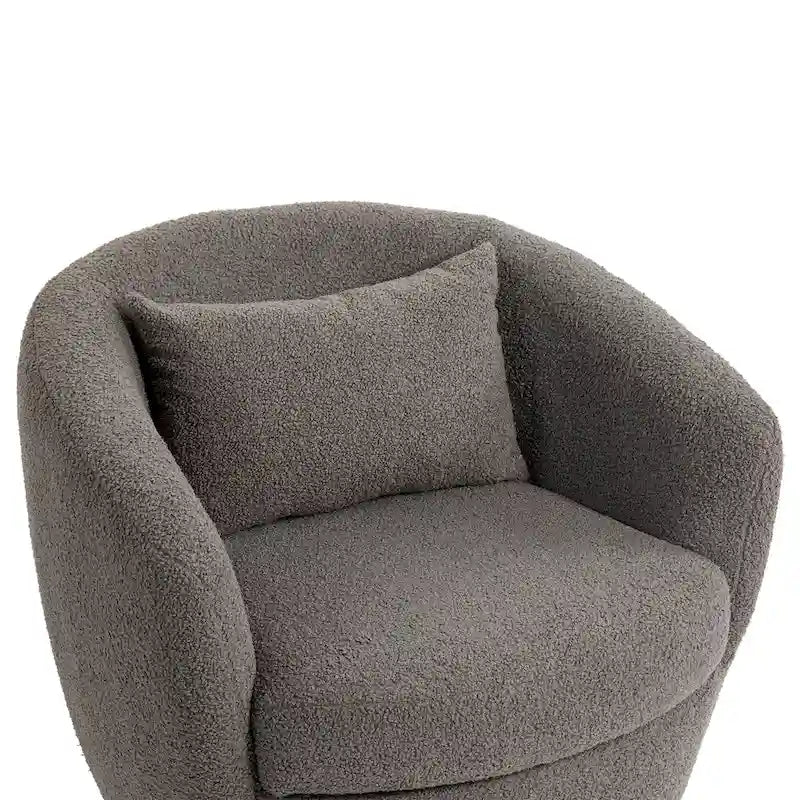 Fauteuil pivotant avec rangement intégré – Gris