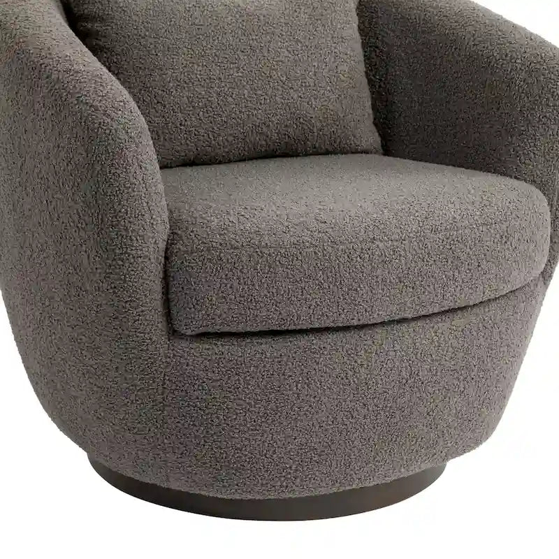 Fauteuil pivotant avec rangement intégré – Gris