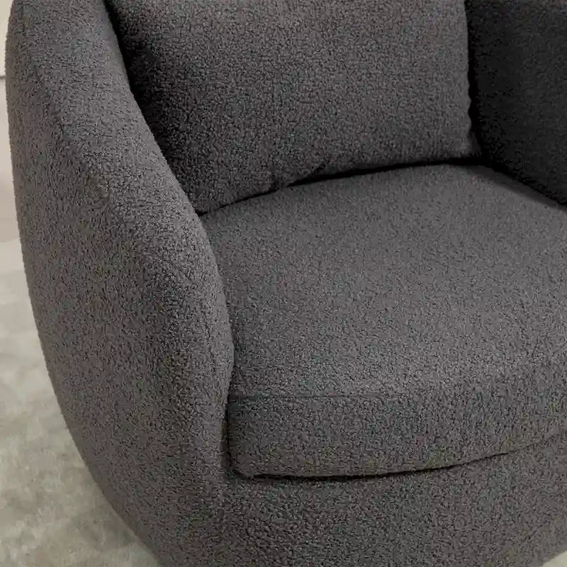 Fauteuil pivotant avec rangement intégré – Gris