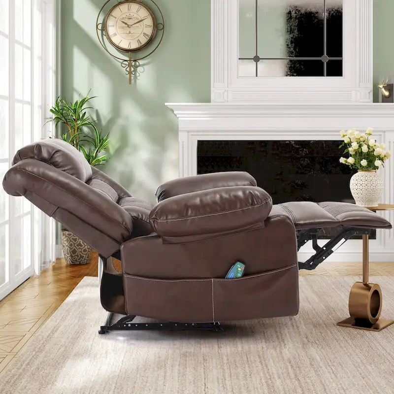 Fauteuil inclinable manuel avec massage et chauffage