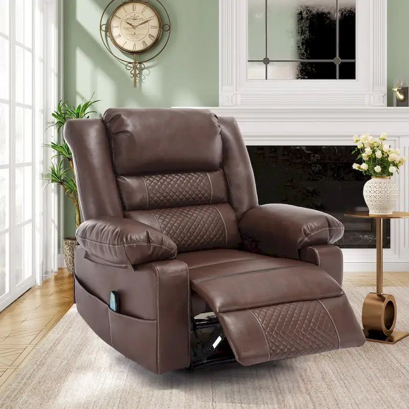 Fauteuil inclinable manuel avec massage et chauffage