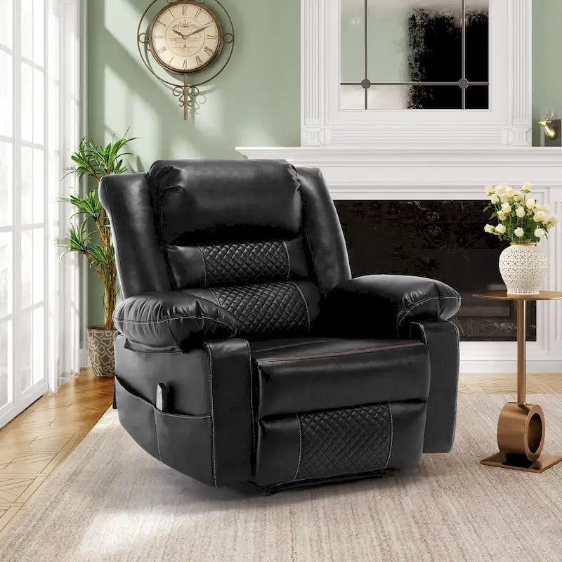 Fauteuil inclinable manuel avec massage et chauffage