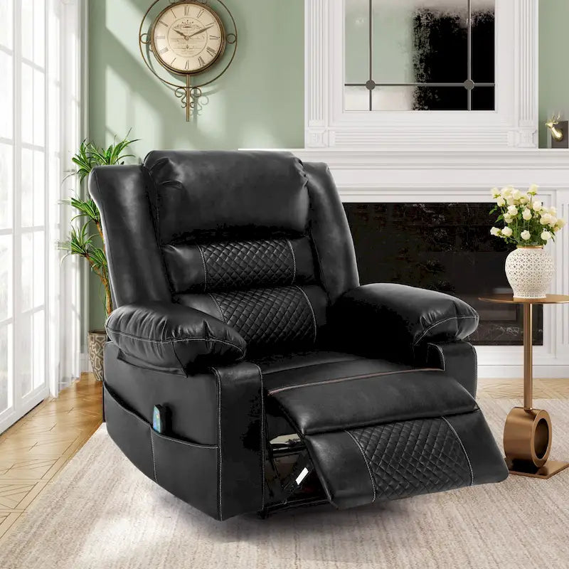 Fauteuil inclinable manuel avec massage et chauffage