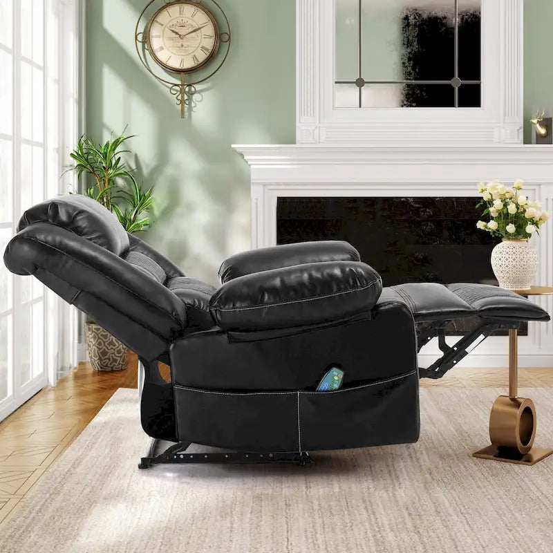 Fauteuil inclinable manuel avec massage et chauffage