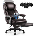 Chaise de bureau grande taille avec repose-pieds et support lombaire – Capacité de 227 kg