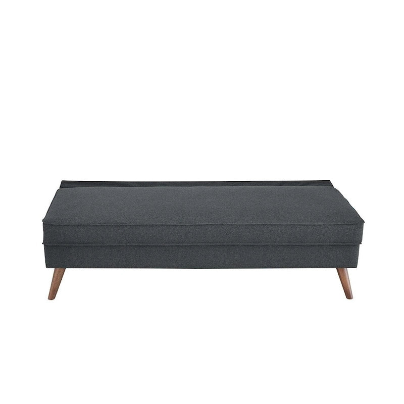 Canapé en tissu capitonné avec traversins – 32,5L x 72W x 33,5H