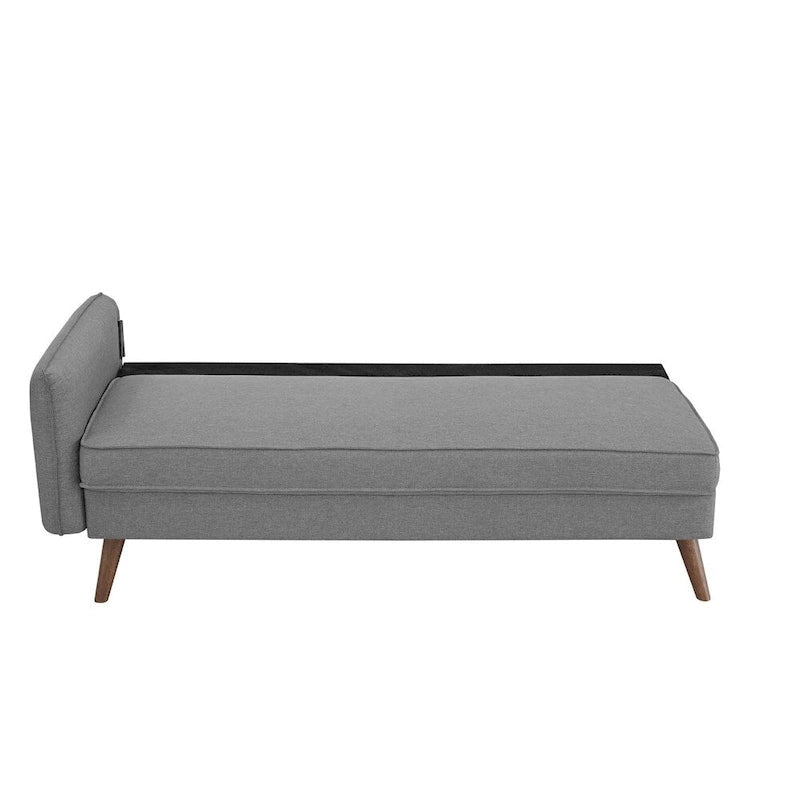 Canapé en tissu capitonné avec traversins – 32,5L x 72W x 33,5H