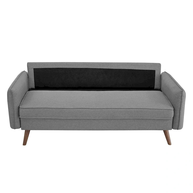 Canapé en tissu capitonné avec traversins – 32,5L x 72W x 33,5H