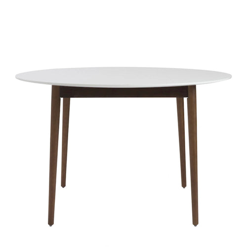 Table de salle à manger ronde de 47 pouces avec finition en bois deux tons