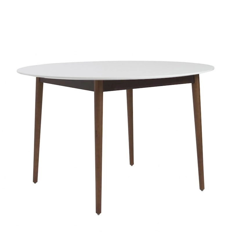 Table de salle à manger ronde de 47 pouces avec finition en bois deux tons