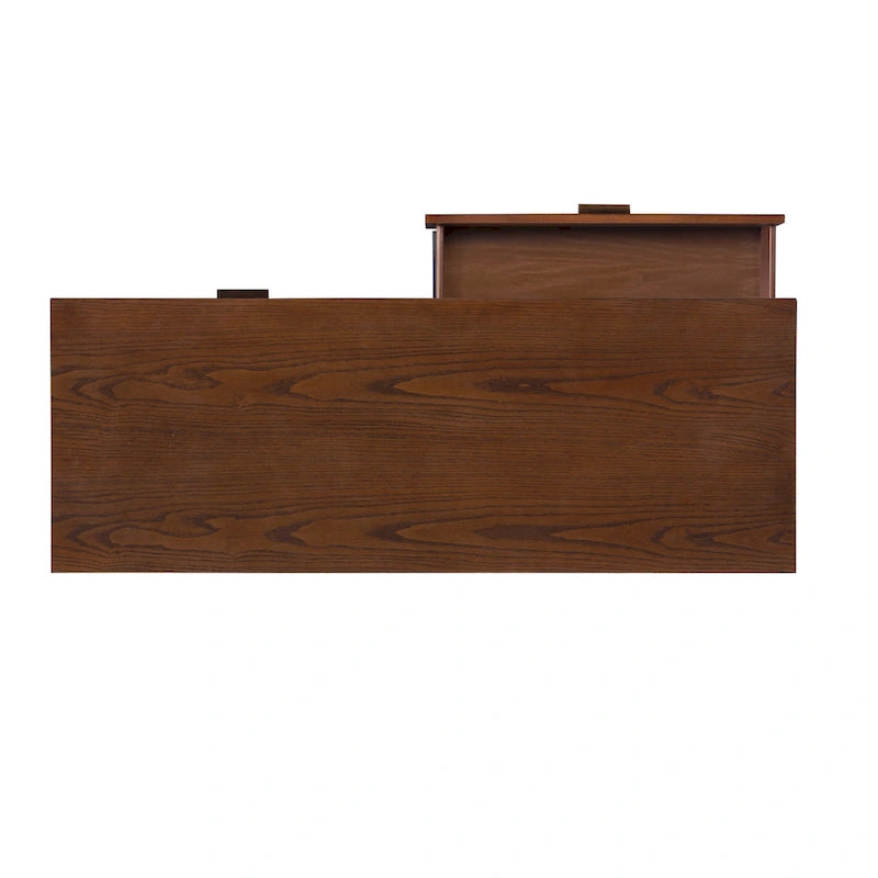 Commode en bois à 6 tiroirs de style Mid-Century
