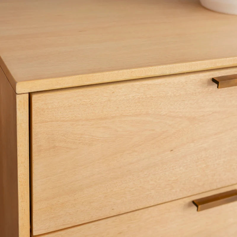 Commode en bois à 6 tiroirs de style Mid-Century
