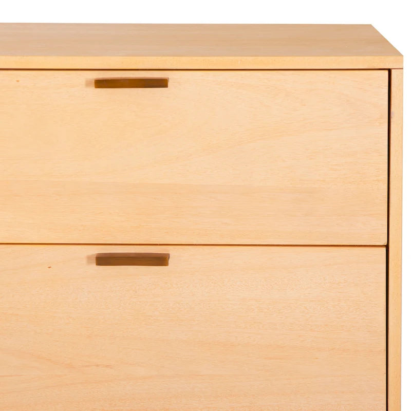 Commode en bois à 6 tiroirs de style Mid-Century
