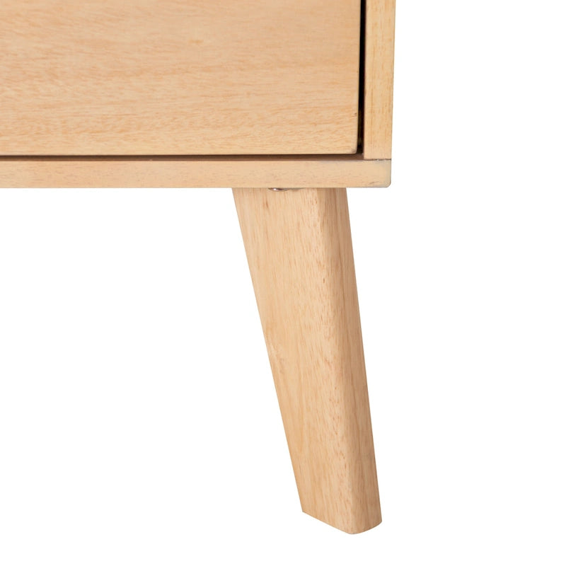 Commode en bois à 6 tiroirs de style Mid-Century
