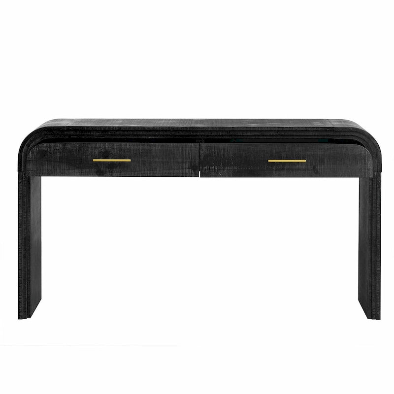 Console de table rétro à deux tiroirs