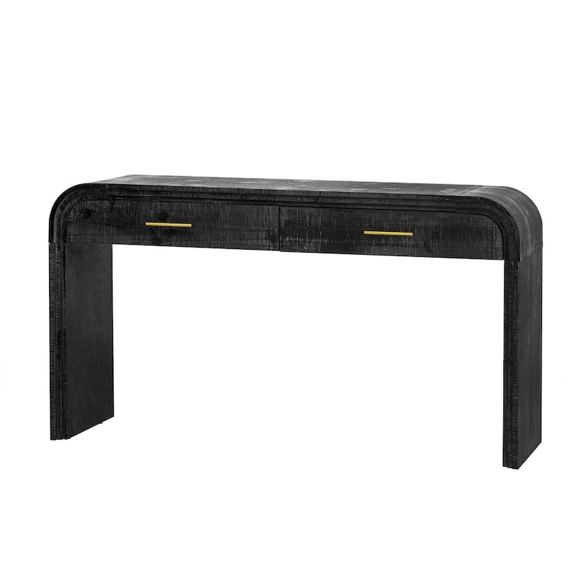 Console de table rétro à deux tiroirs