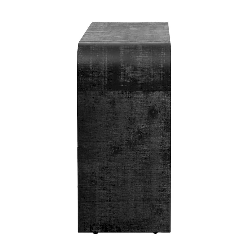 Console de table rétro à deux tiroirs