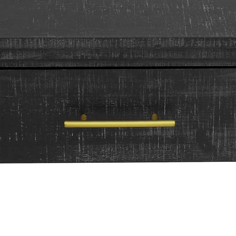 Console de table rétro à deux tiroirs