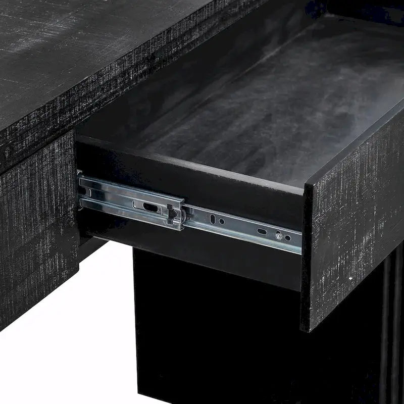 Console de table rétro à deux tiroirs