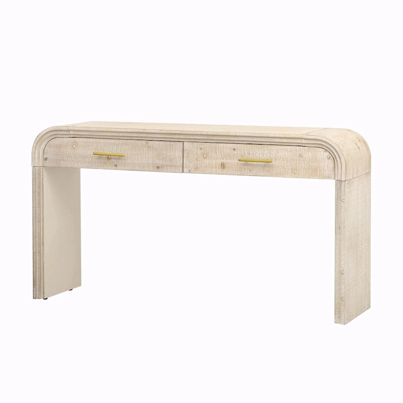 Console de table rétro à deux tiroirs