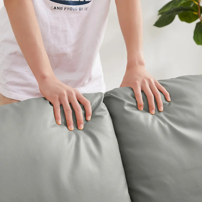 Fauteuil d'appoint rembourré avec revêtement en cuir PU
