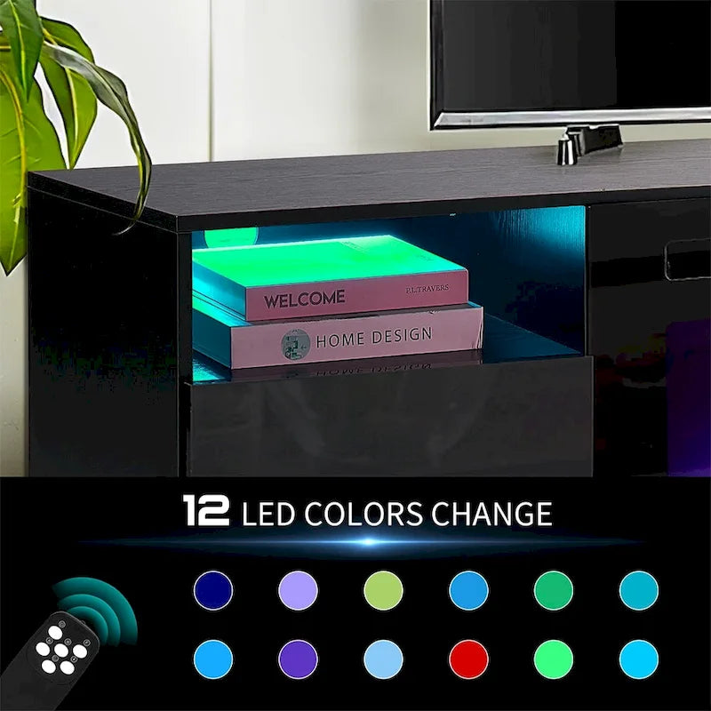 Meuble TV de 70 pouces avec cheminée électrique intégrée