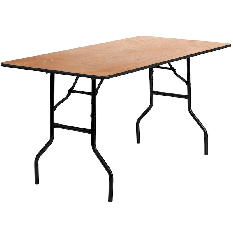 Table pliante rectangulaire en bois