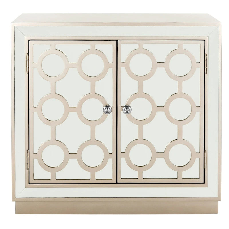 Commode de rangement à 2 portes avec miroir (32"L x 16"P x 29"H)
