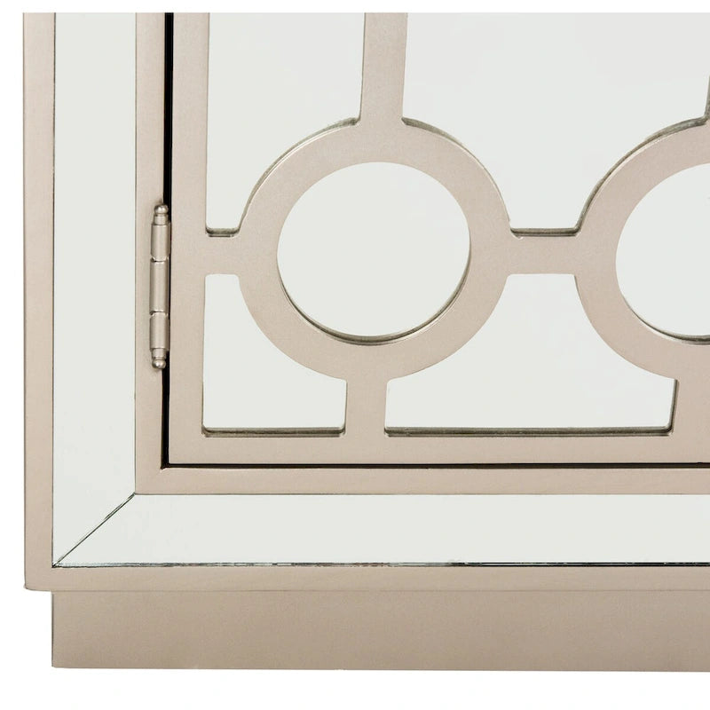 Commode de rangement à 2 portes avec miroir (32"L x 16"P x 29"H)