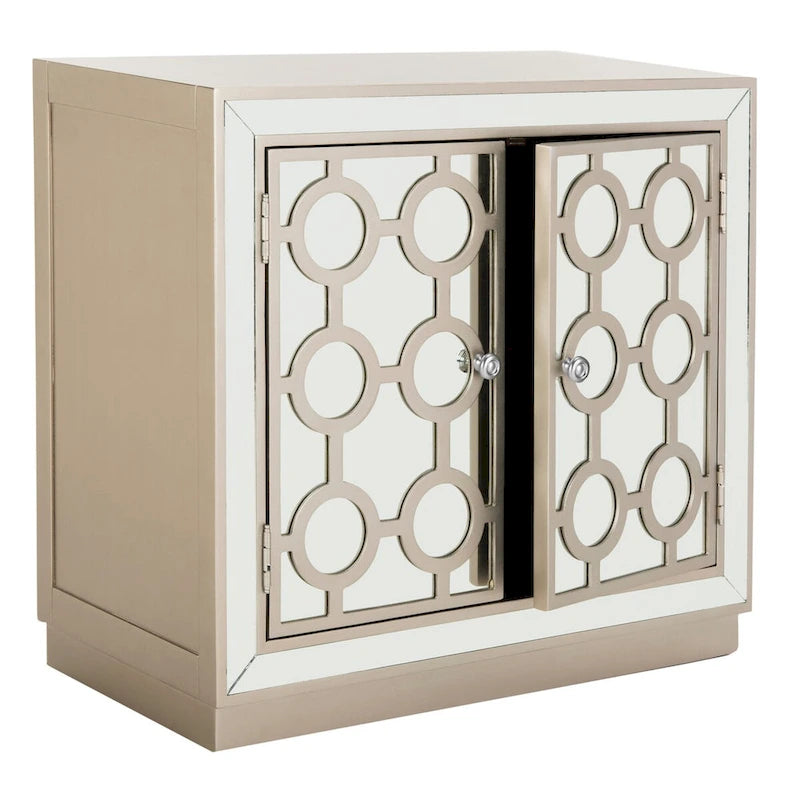 Commode de rangement à 2 portes avec miroir (32"L x 16"P x 29"H)
