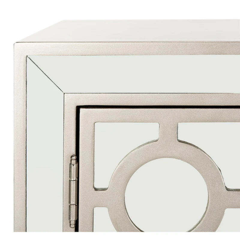 Commode de rangement à 2 portes avec miroir (32"L x 16"P x 29"H)