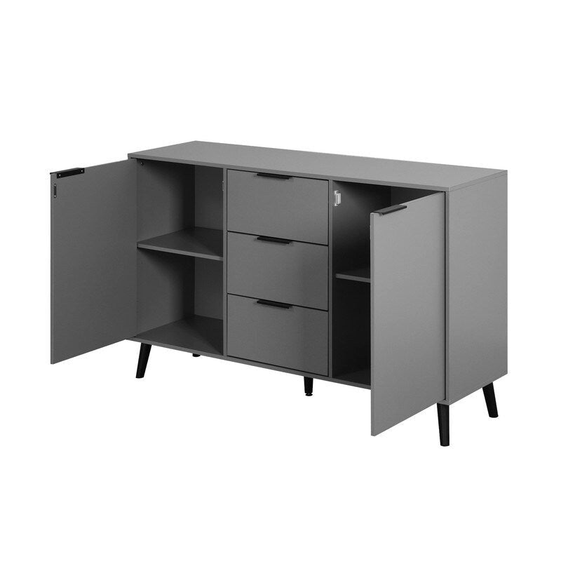Buffet de 120 cm avec 3 tiroirs et 2 portes