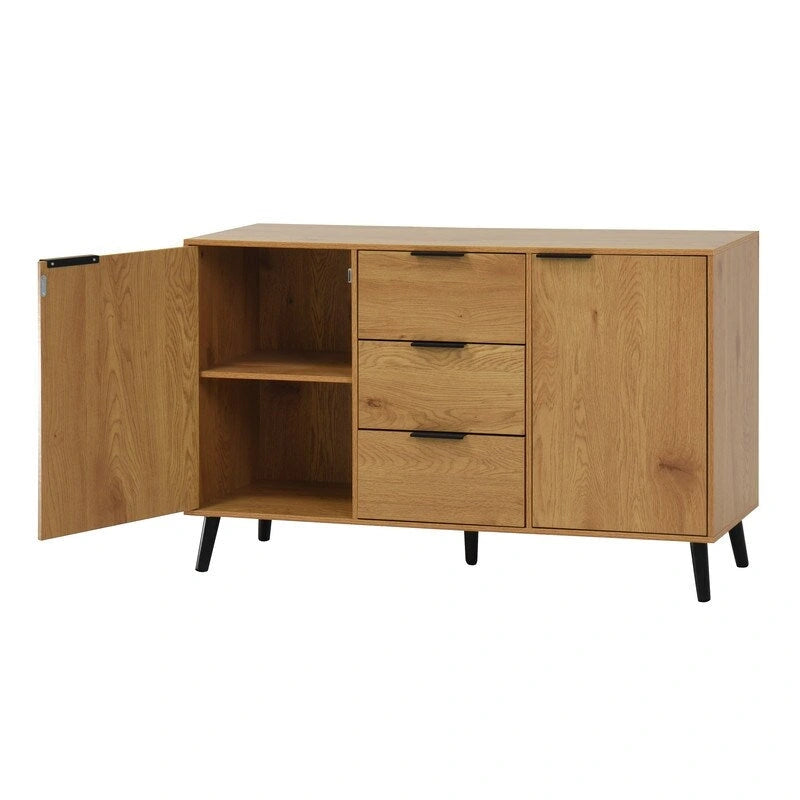 Buffet de 120 cm avec 3 tiroirs et 2 portes