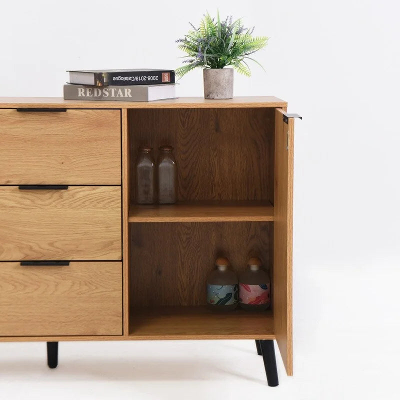 Buffet de 120 cm avec 3 tiroirs et 2 portes