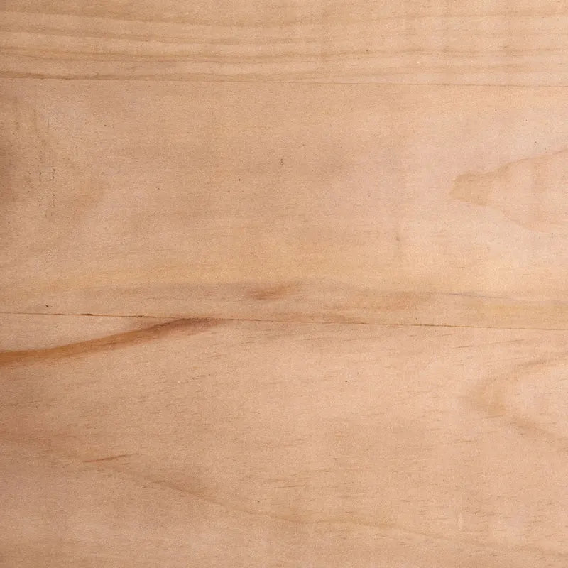 Table basse ronde sablier – Pin recyclé, finition naturelle