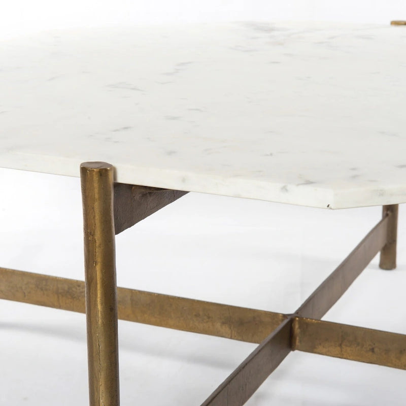 Table basse Greer en marbre rond