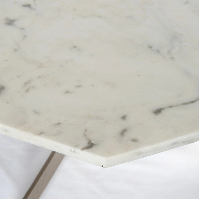 Table basse Greer en marbre rond