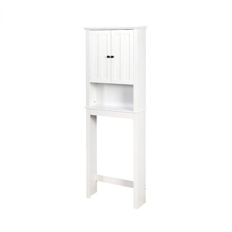 Meuble de rangement de salle de bain au-dessus des toilettes - 60 x 19,6 x 171 cm, Blanc