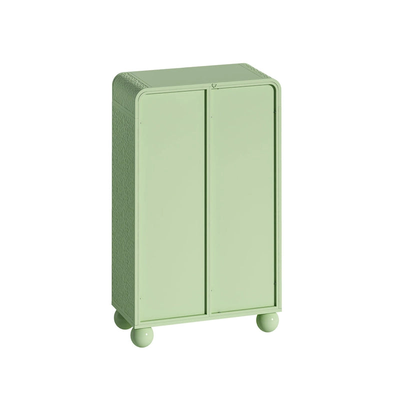 Meuble de rangement sur pied avec porte vitrée