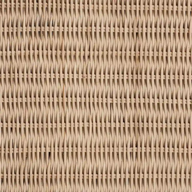 Commode Japandi en rotin et bois à 6 tiroirs